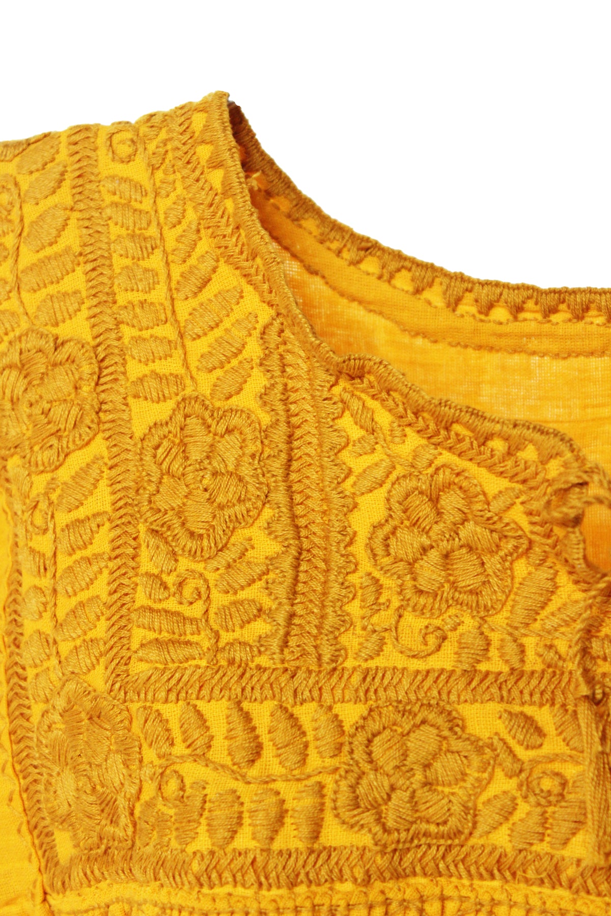 Blusa Aguacatenango Bolitas. Amarillo